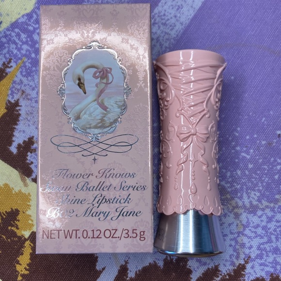 FLOWER KNOWS Swan Ballet Shine Lipstick “Mary Jane” - Picture 1 of 4